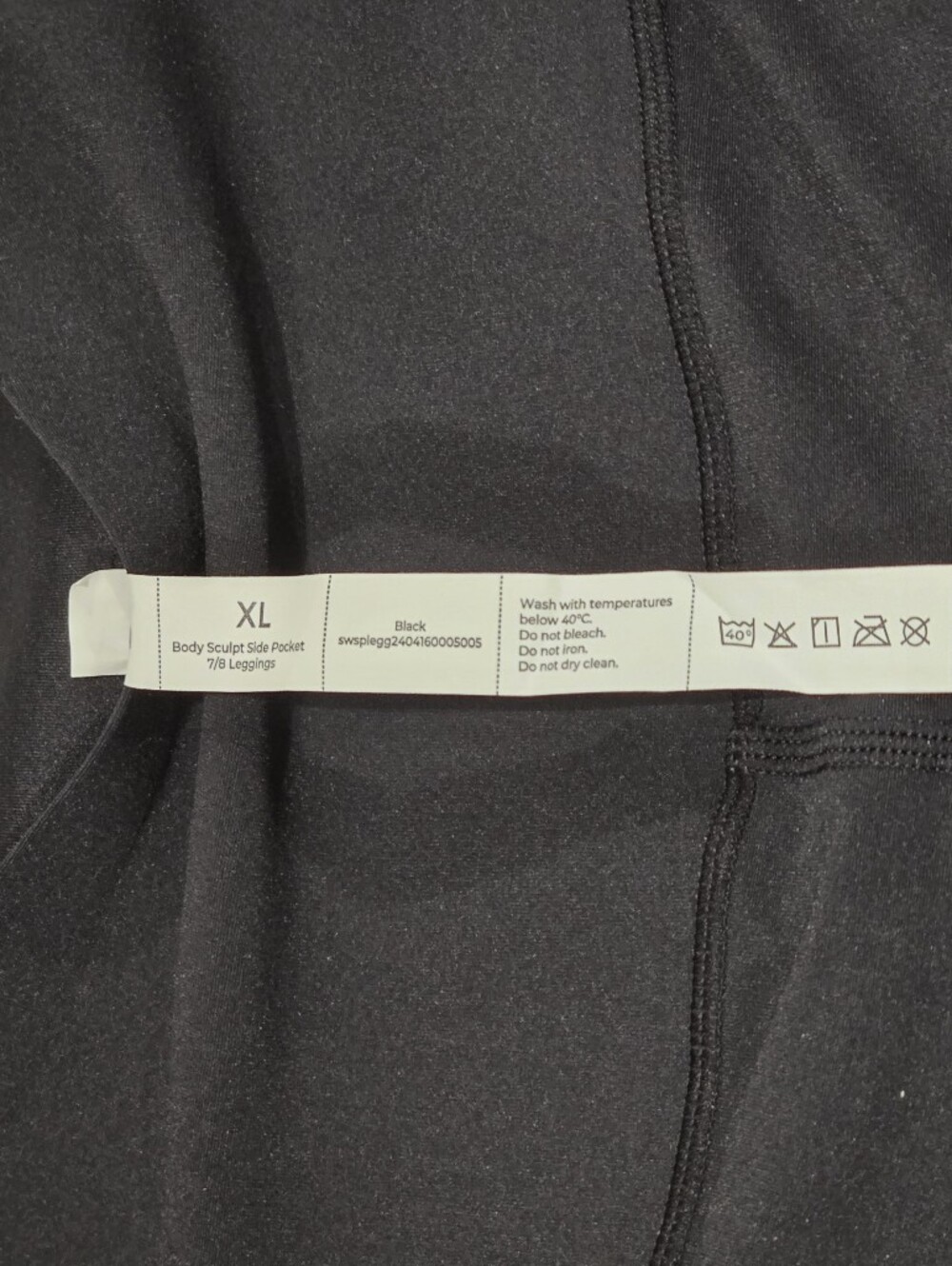 Fanka Black Compression 7/8 Leggings, Ver. 1.0, W/pockets Sz 12-14 (Fanka 10/XL) - Picture 10 of 14